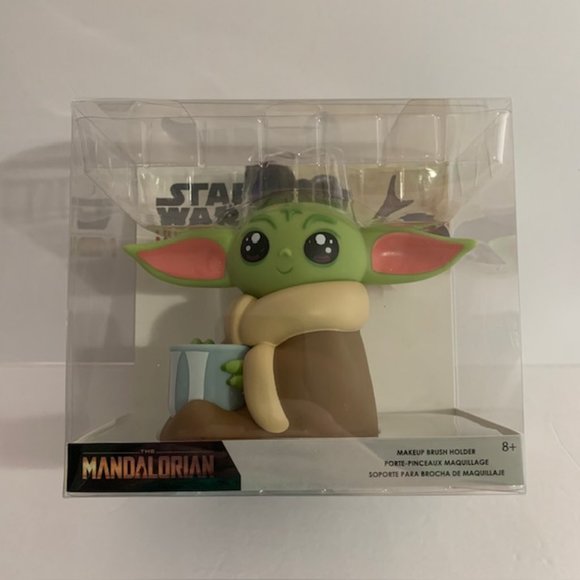 Loungefly 5 Makeup Brush Set Holder Star Wars Mandalorian The Child Grogu Disney